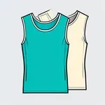 sleeveless bright teal tank top image
